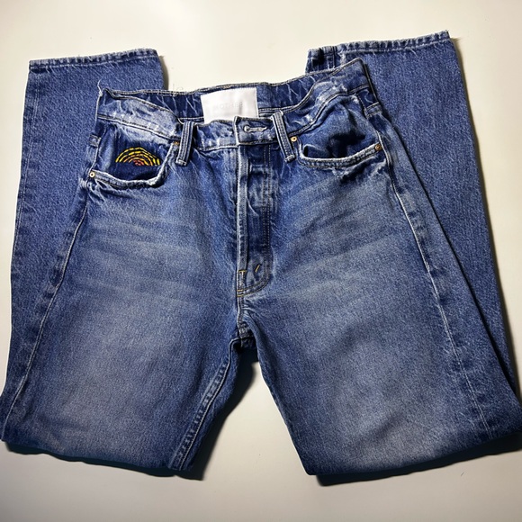 MOTHER Denim Superior The Tomcat Ankle Take Me Even Higher 26 Rainbow - Picture 4 of 9